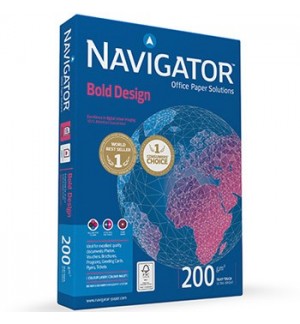 Papel 200gr Fotocopia A4 Navigator Bold Design 1x150Fls