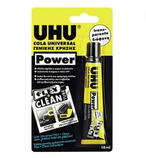 Cola Power Transparent FLEX+CLEAN UHU 18g