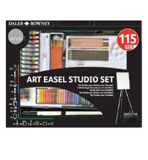 Conjunto Pinturas Complete Art Easel Studio Set 115un
