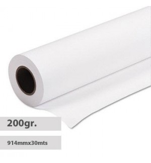 Papel 914mmx30mt Resin Coated Glossy 200gr s Evolution-Rolo