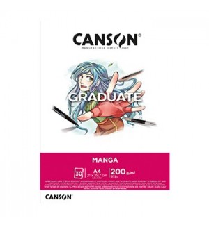 Bloco Canson Graduate Manga A4 200g 30Fls
