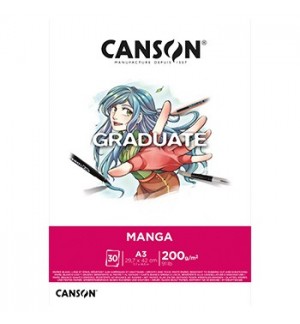 Bloco Canson Graduate Manga A3 200gr 30Fls