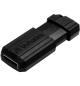 Pen Drive USB-A 2.0 128GB VERBATIM PINSTRIPE Preto