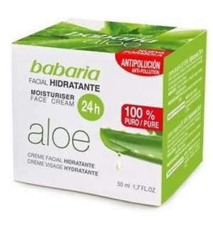 Creme Facial Babaria Hidratante 24h Aloe Vera 50ml