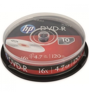 DVD+R 4.7GB 16x HP Cake Box 10un