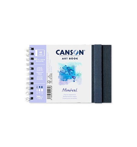 Caderno Canson Artbook Montval A5 300g 48Fls