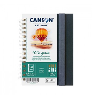 Caderno Canson Artbook C à Grain A5 180g 100Fls