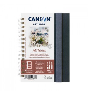 Caderno Canson Artbook Mi-Teintes A5 160g 80Fls