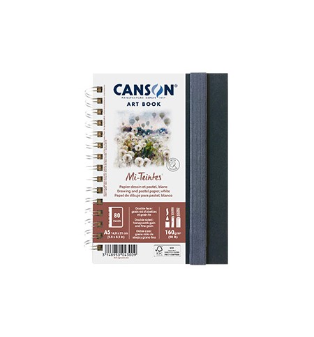 Caderno Canson Artbook Mi-Teintes A5 160g 80Fls