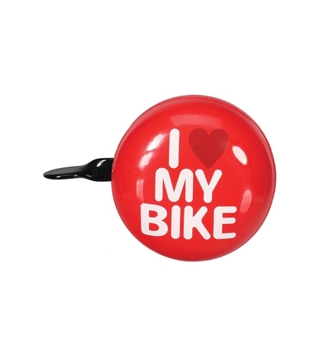 Campainha para Bicicleta I LOVE MY BIKE Vermelho