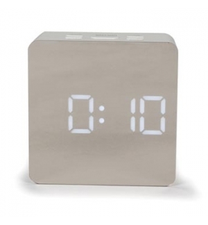 Relógio Despertador Digital Visor em Espelho + Temperatura