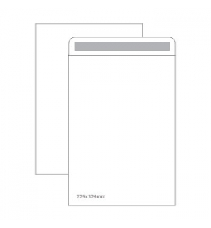 Envelopes Saco 229x324mm Branco 100gr Autodex Pack 50un