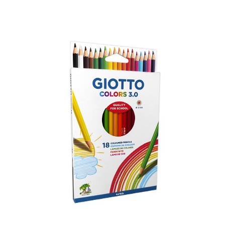 Lapis Cor 18cm Giotto Colors 3.0 Cx Cartao 18un
