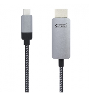 Cabo USB-C para HDMI Preto 3m