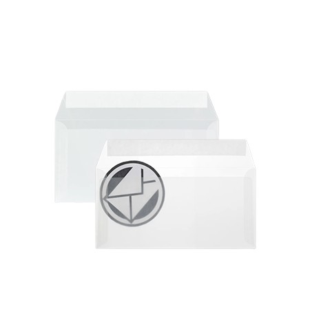 Envelopes 110x220mm DL s/Janela Vegetal Transparente 25un