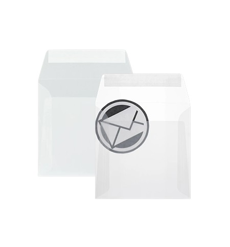 Envelopes 170x170mm Vegetal Transparente 092g 25un