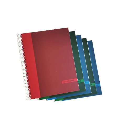 Caderno Espiral NoteBook A4 Quadri.Capa Dura Sortido 150Fls