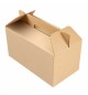 Caixa c/Asa p/Menu "Lunch Box" Kraft 24,5x13,5x12cm 1un