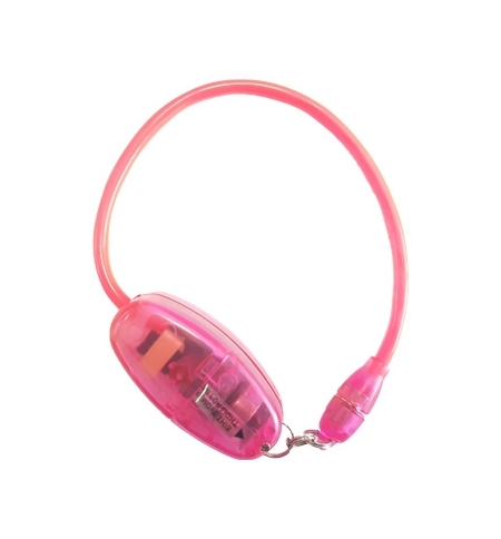 Bracelete Eletroluminescente EL Neon Rosa