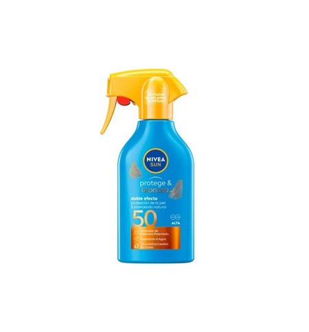 Protetor Solar SPF50 Nivea Sun Protege Bronzeia Spray 270ml