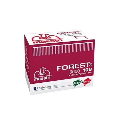Agrafo 108 Forest (8mm) para Rocamatica 114 Cx. 5000un