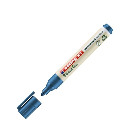 Marcador Permanente Grosso Azul 1,5-3mm Edding e-21 1un
