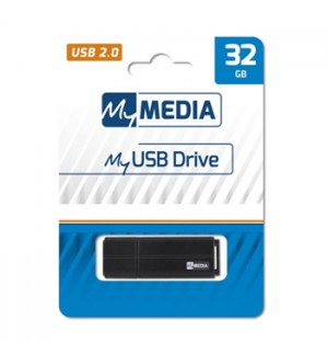 Pen Drive 32GB USB 2.0 MYMEDIA Preto