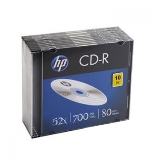 CD-R 700MB 52x HP Slim Pack 10un