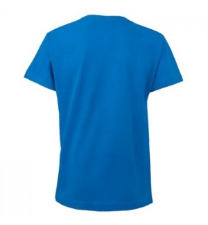 T-Shirt Criança Algodão 155g Azul Turquesa Tamanho 3/4