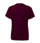 T-Shirt Criança Algodão 155g Bordeaux Tamanho 7/8 Pack 2un