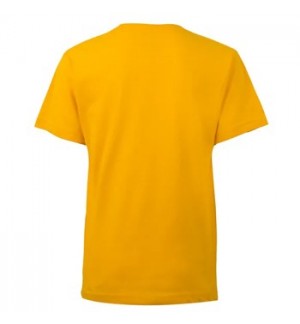 T-Shirt Criança Algodão 155g Amarelo Tamanho 3/4 Pack 2un