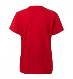 T-Shirt Criança Algodão 155g Vermelho Tamanho 3/4 Pack 2un