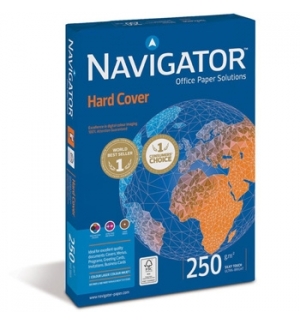Papel 250gr Fotocopia A4 Navigator Hard Cover 1x125Fls