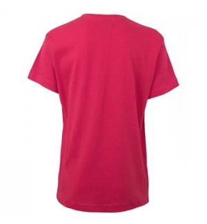 T-Shirt Criança Algodão 155g Rosa Forte Tamanho 5/6 Pack2