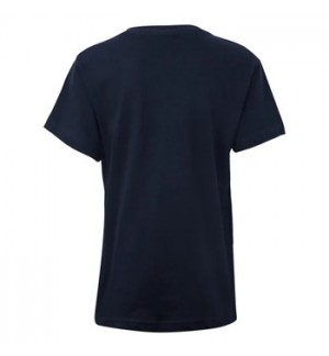 T-Shirt Criança Algodão 155g Azul Navy Tamanho 3/4 Pack 2un