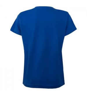 T-Shirt Criança Algodão 155g Azul Índigo Tamanho 5/6 Pack2