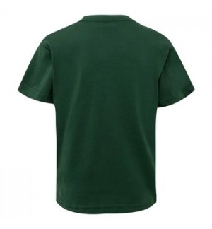 T-Shirt Criança Algodão 155g Verde Garrafa Tam 3/4 Pack2