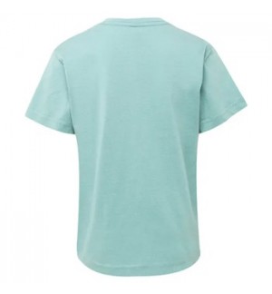 T-Shirt Criança Algodão 155g Verde Pastel Tam 1/2 Pack 2un
