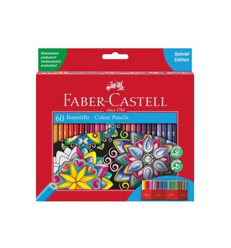 Lápis Cor 18cm Faber Castell Arte Terapia Cx Cartão 60un