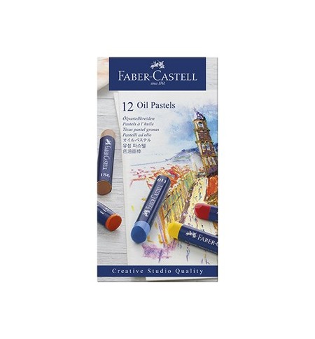 Lápis Pastel a Óleo Faber Castell Cx 12un