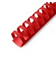 Argolas PVC Encadernar 18mm Vermelho 140 Folhas 100un