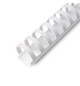 Argolas PVC Encadernar 19/20mm Branco 165 Folhas 100un