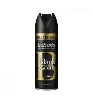 Desodorizante Spray Babaria Men Black Gold 150ml+50ml