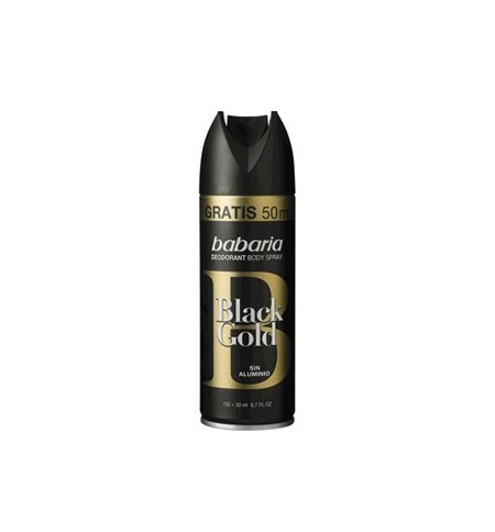 Desodorizante Spray Babaria Men Black Gold 150ml+50ml