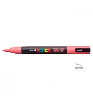 Marcador Uniball Posca PC-3M 0,9mm Rosa Coral (66) 1un