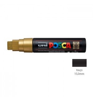 Marcador Uniball Posca PC-17K 15mm Ouro (25) 1un