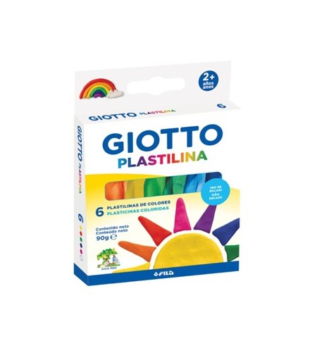 Plasticina 6 Cores Giotto 90g