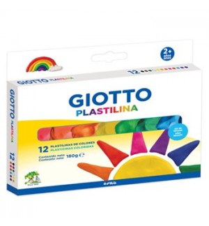 Plasticina 12 Cores Giotto 180g