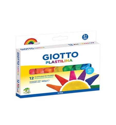 Plasticina 12 Cores Giotto 180g