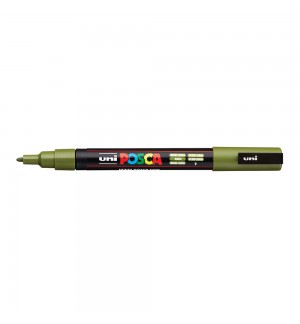 Marcador Uniball Posca PC-3M 0,9mm Verde Kaki (7) 1un